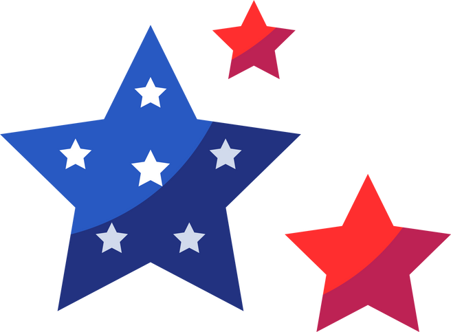 Star Element For USA Patriot Day